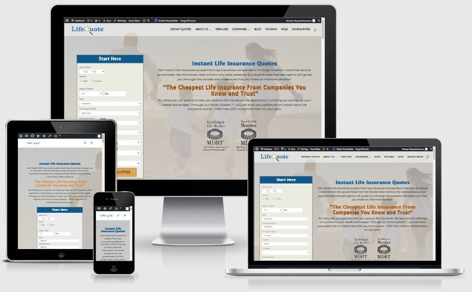 LifeQuote website screenshot