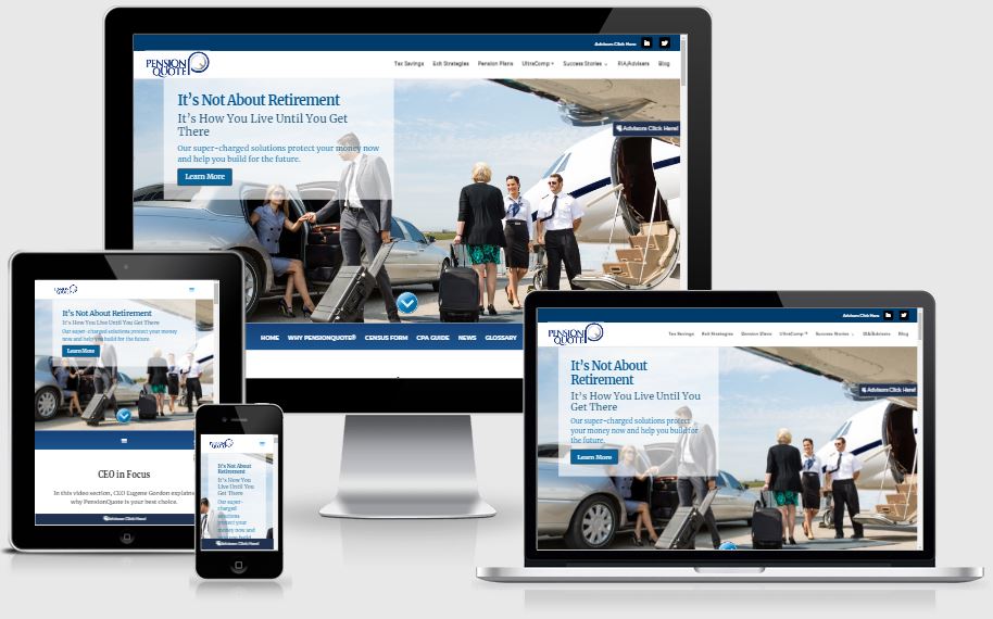 PensionQuote Inc website screenshot