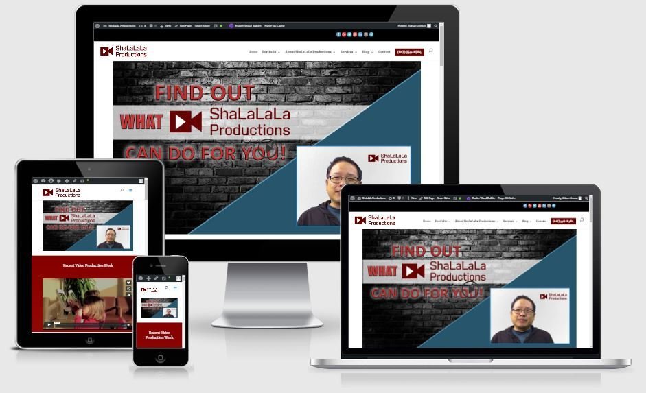 ShaLaLaLa Productions website screenshot